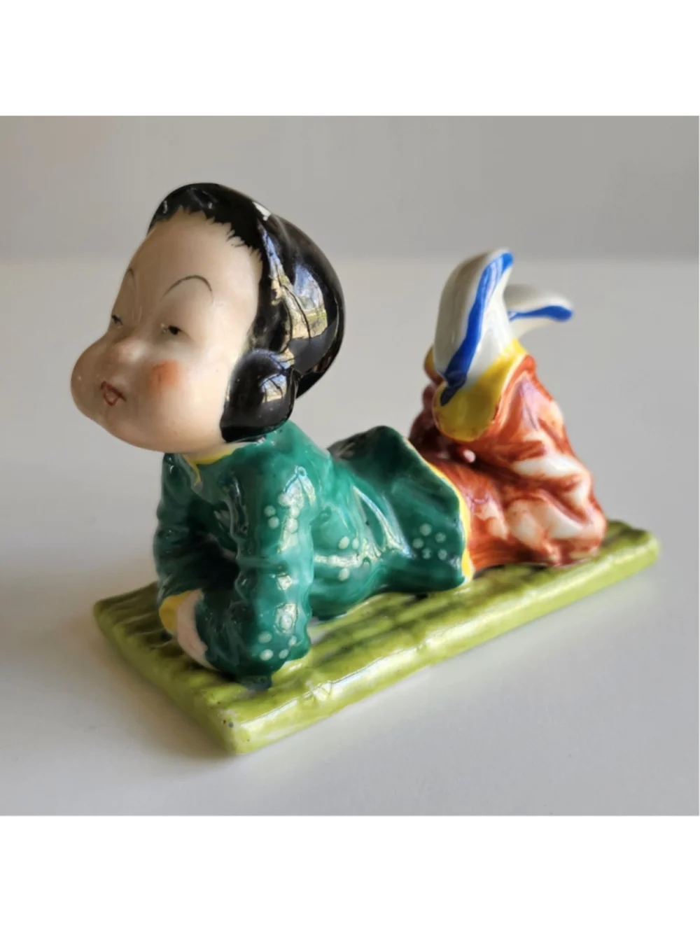 Vintage Rossetti Chicago Occupied Japan Boy & Girl Figurines Set Hand Painted
